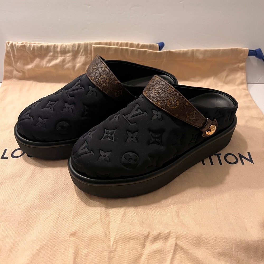 Louis Vuitton Aspen Platform Clogs - 37
